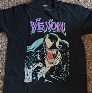 Marvel Black T-Shirt with Silver Logo